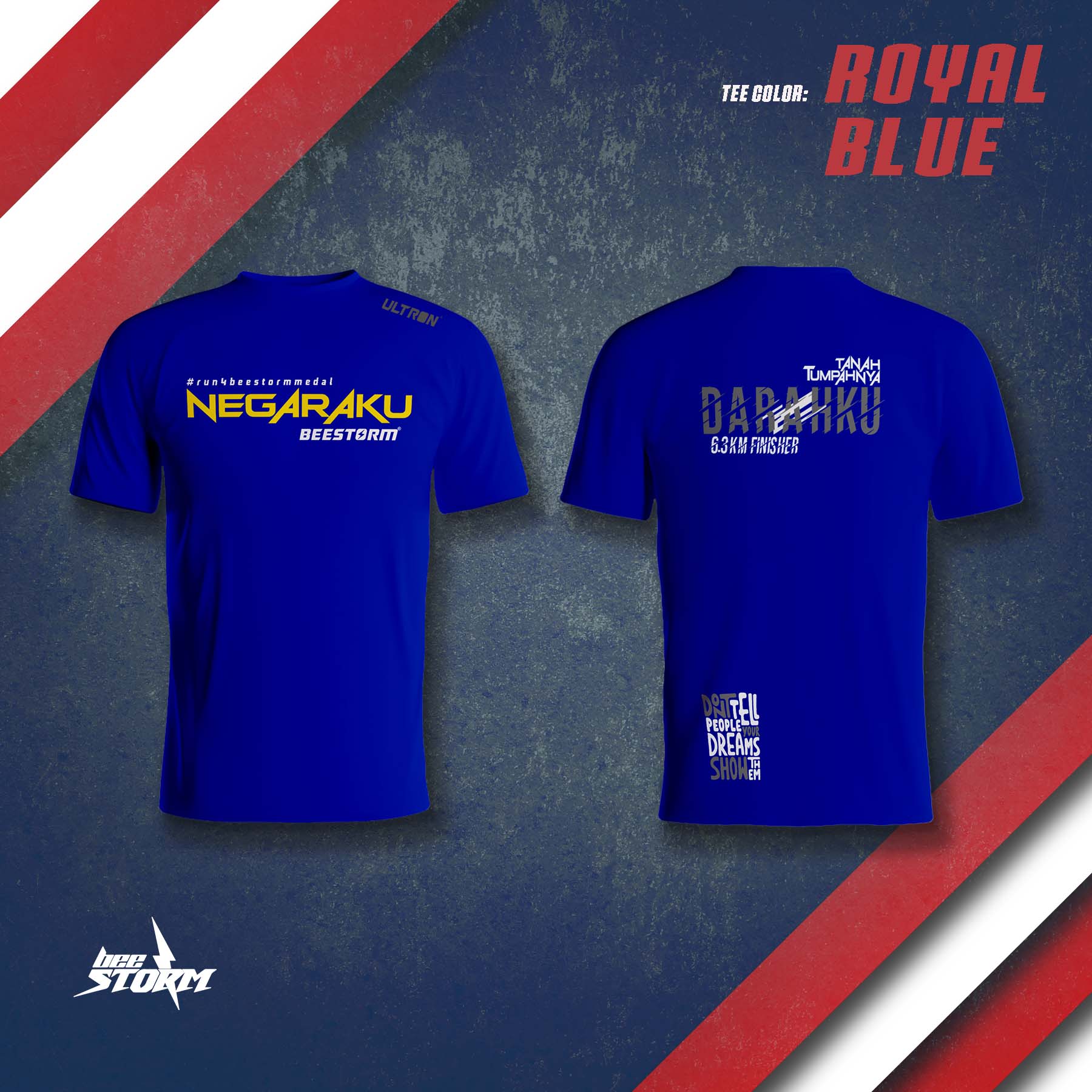 Negaraku Blue (Size : M)